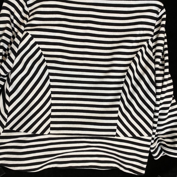 ANA- Smart Casual Jacket - Striped Black & White Blazer - Picture 10 of 12